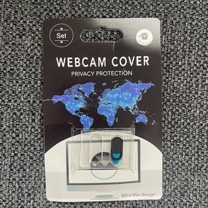Privacy Webcam Cover Slide - Black & Blue